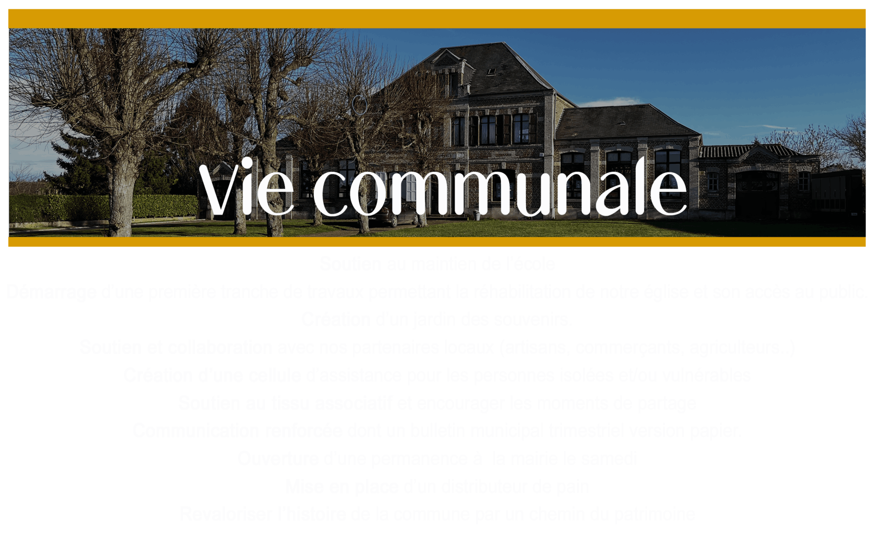 Vie communale