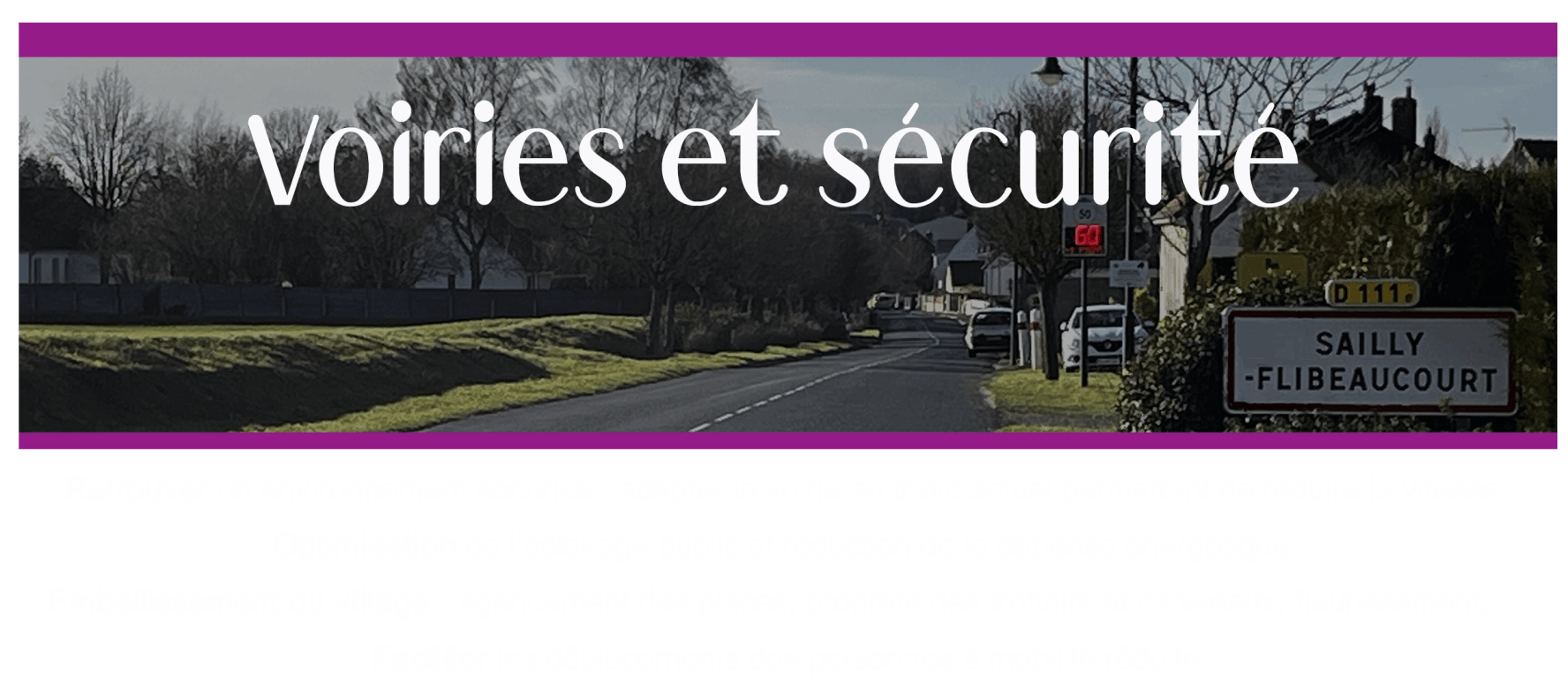 Voiries et sécurité